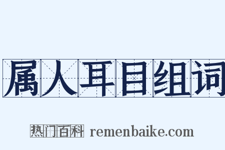 属人耳目组词是什么意思的图片